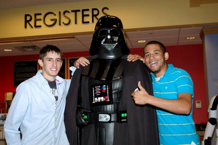 DSC_0692.jpg - Excited fans of the Empire enthusiastically welcome the arrival of Lord Vader